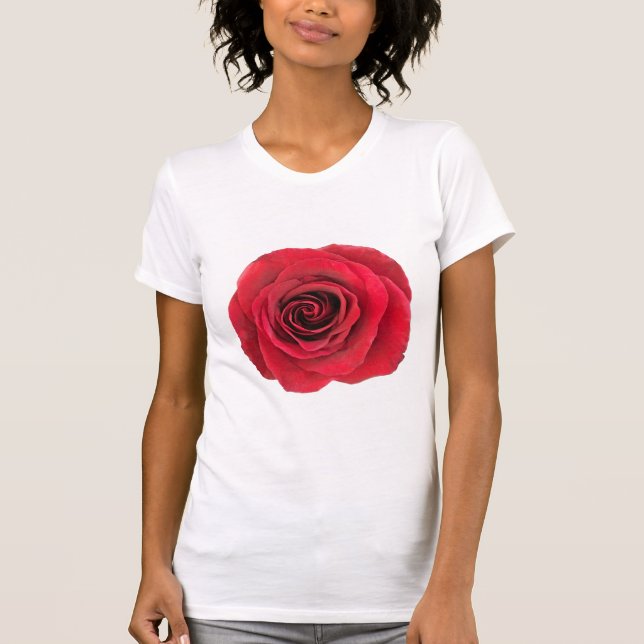Red Rose Basic Women's T-shirt (Front)