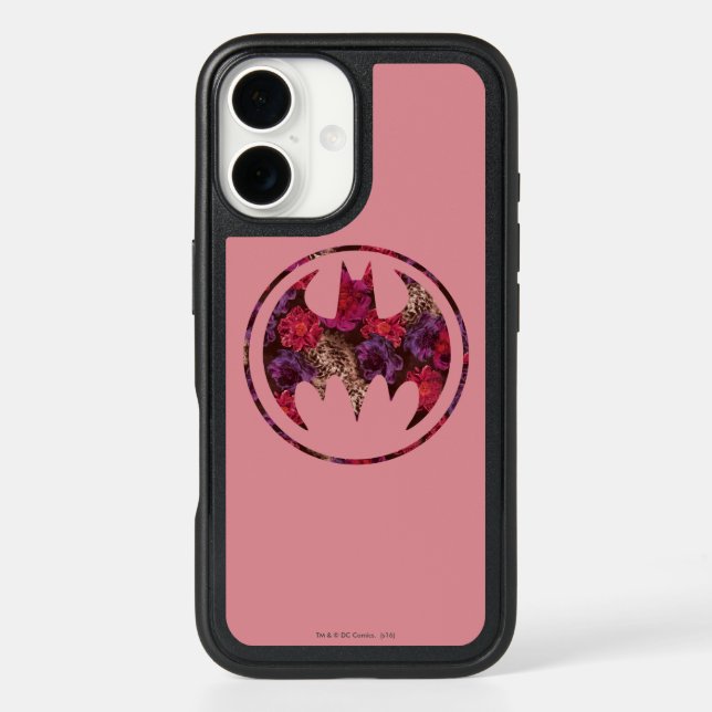 Red Rose Bat Signal Otterbox iPhone Case (Back)