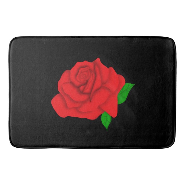 Red Rose Bath Mat (Front)