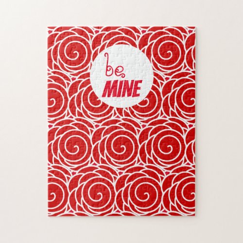 Red Rose Be Mine Valentine Frustrating Jigsaw Puzzle