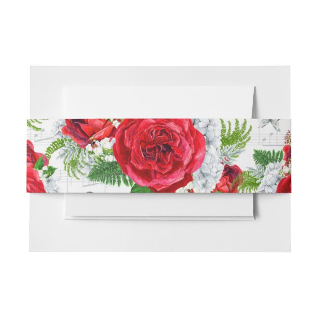Red Rose Belly Band (Front Example)