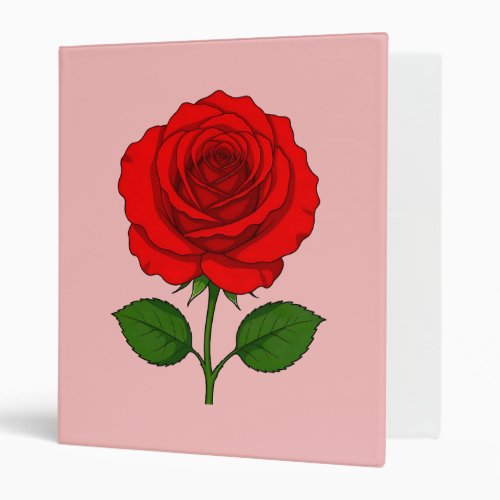 Red Rose Binder