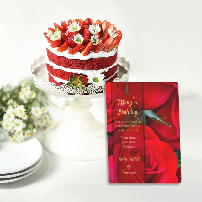 Red Rose Birthday Card (Creator Uploaded)