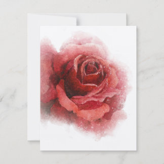 Red Rose - Blank Card V1