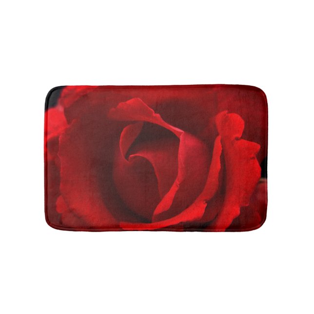 Red Rose bmcnm Bath Mat (Front)