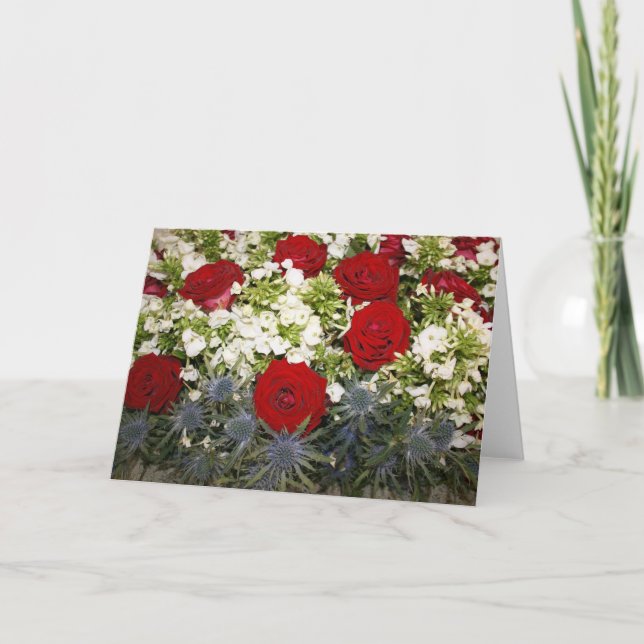 Red Rose Bouquet Card (Front)