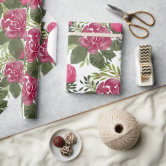 Red Rose Bouquet Wrapping Paper