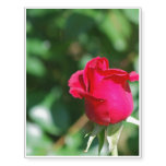 Red Rose Bud Temporary Tattoos