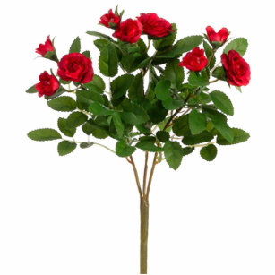 Red Rose Bush Sculpture