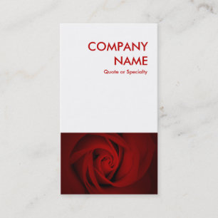 red rose business card