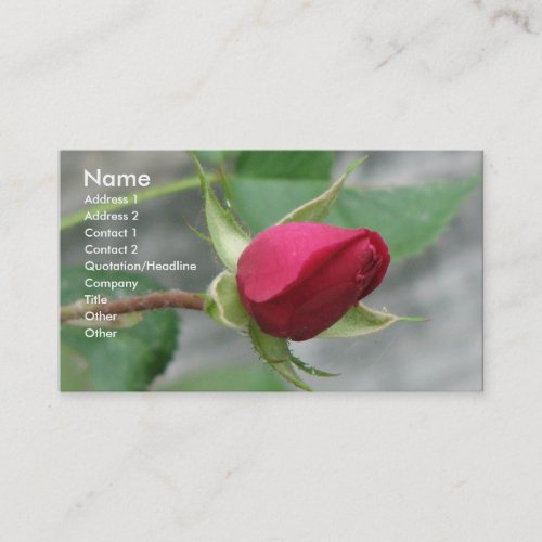 Red Rose Business Card