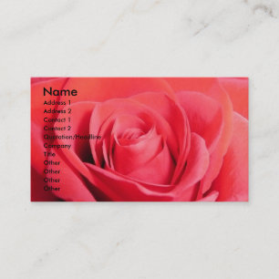 Red Rose business card