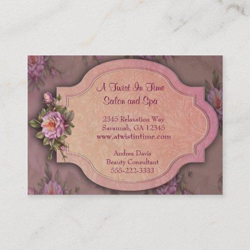 Customizable Red Rose Business Cards