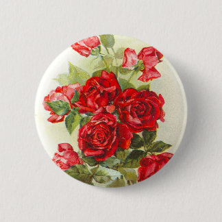 red rose button