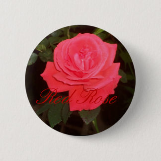 Red rose button
