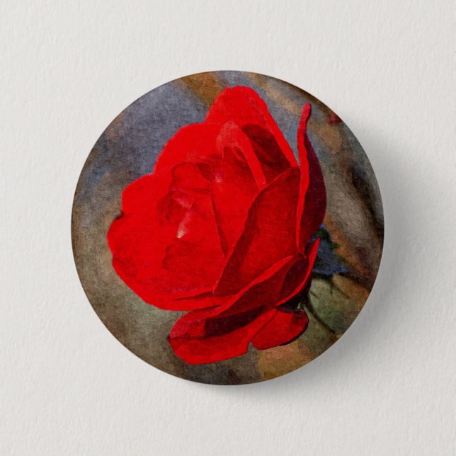 Red Rose Button (Front)