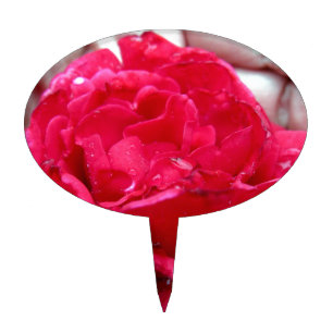 Red Rose Cake Topper
