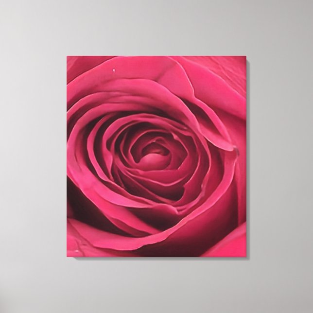 Red Rose Canvas Print (Front)