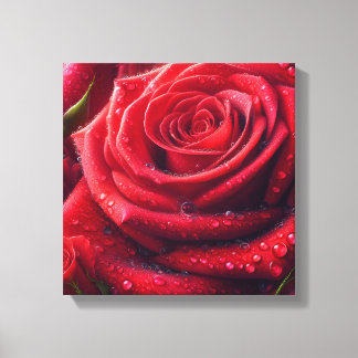 Red Rose - Canvas Print