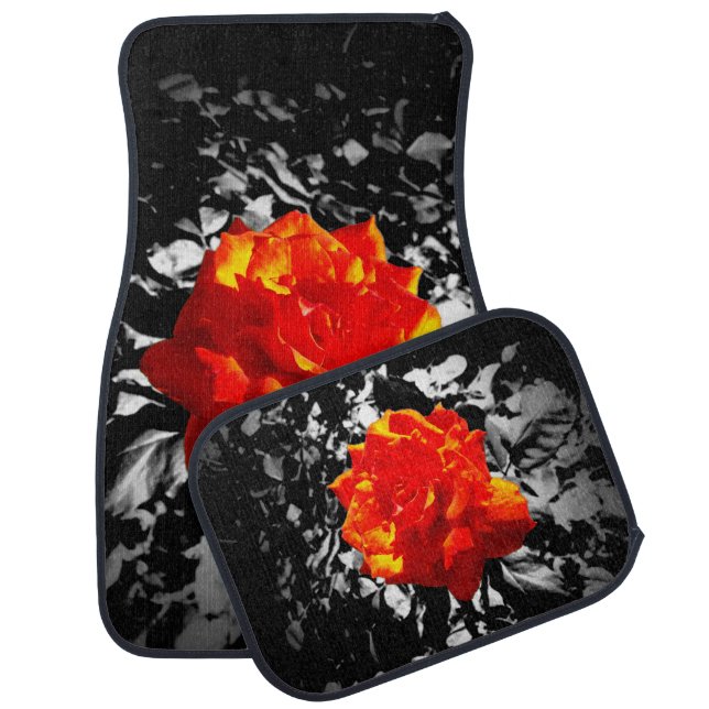 Red rose Car Mats Full Set (set of 4) (Set)