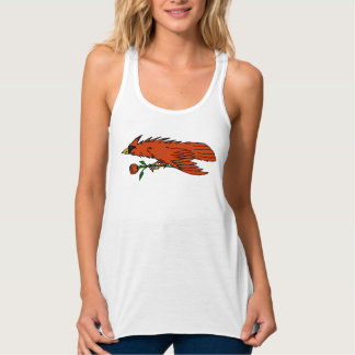Red Rose Cardinal Tank Top