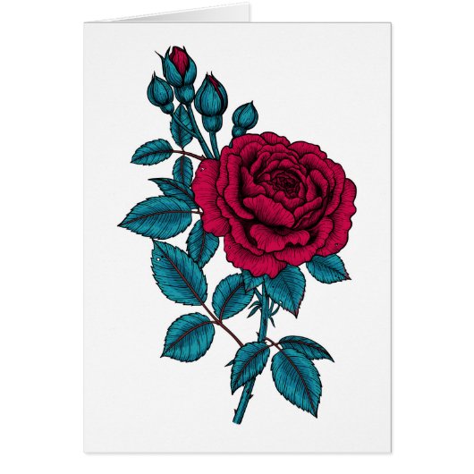 Red rose cards (Front)