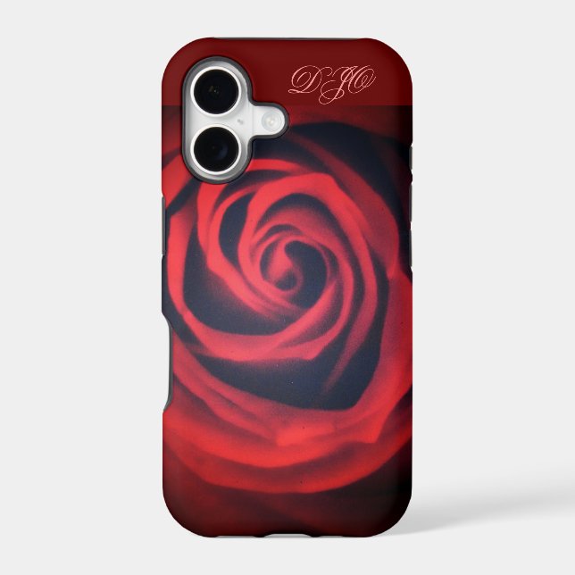 Red Rose Close Up Iphone Case (Back)