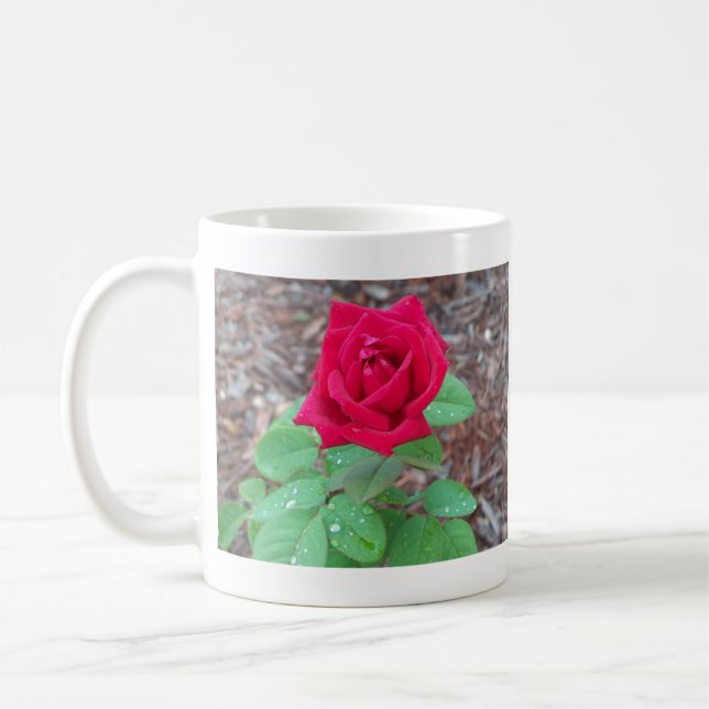 Red Rose Coffee Mug (Left)