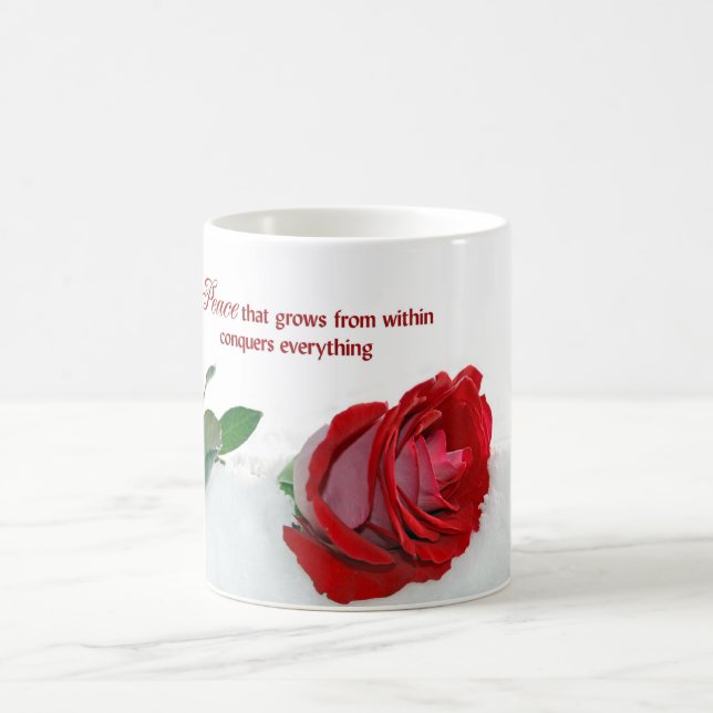 Red Rose Coffee Mug (Center)