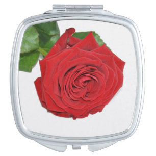 Red Rose Compact Mirror