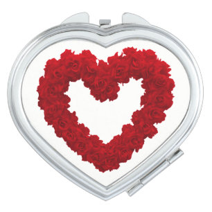 Red Rose Compact Mirror