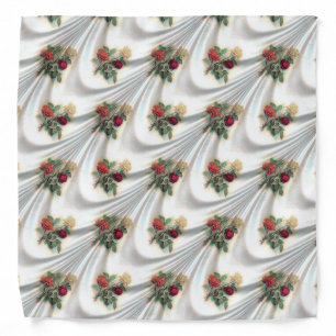 Red rose curtain Thunder_Cove Car Bandana