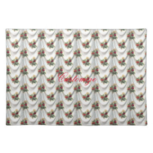Red rose curtain Thunder_Cove Cloth Placemat