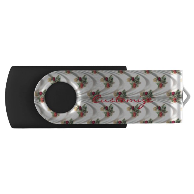 Red rose curtain Thunder_Cove Flash Drive (Front)