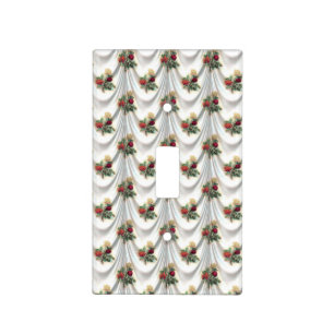 Red rose curtain Thunder_Cove Light Switch Cover
