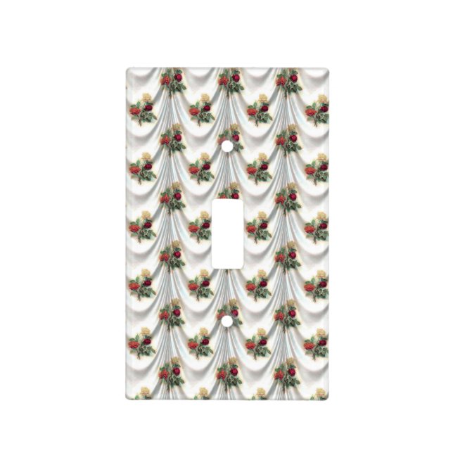 Red rose curtain Thunder_Cove Light Switch Cover (Front)