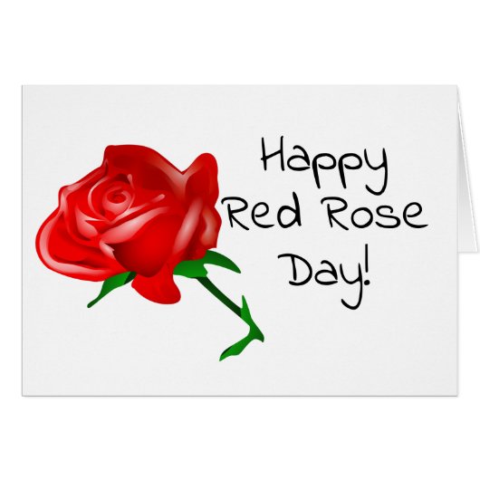 Red Rose Day Greeting Cards (Front Horizontal)