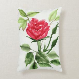 Red Rose Decorative Pillow