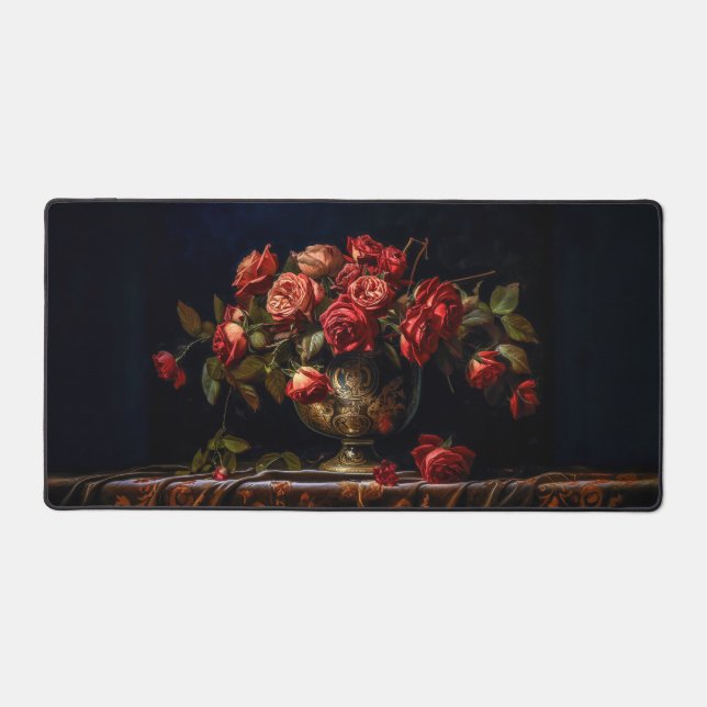 Red Rose Desk Mat (Front)