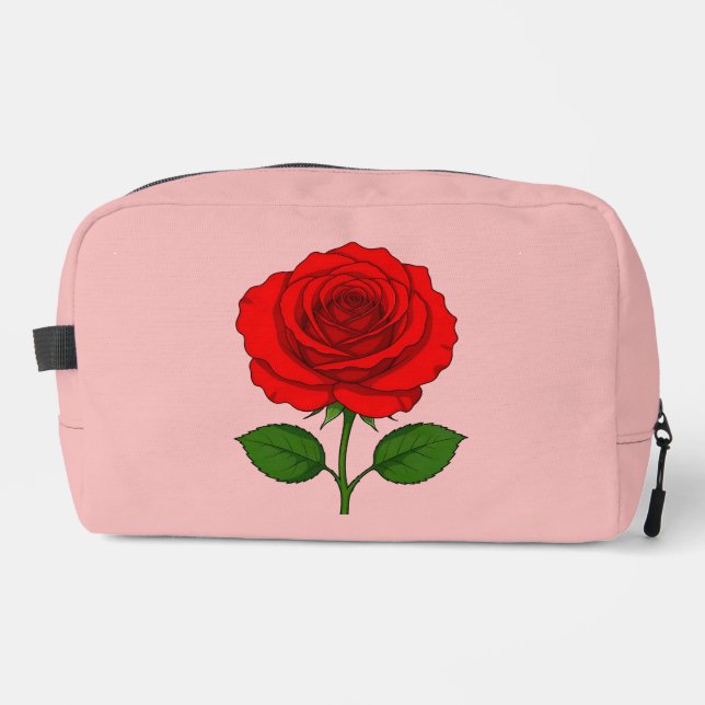 Red Rose  Dopp Kit (Front)