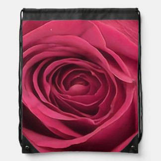 Red Rose Drawstring Bag