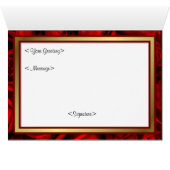 Red Rose Elegance Cards (Inside Horizontal (Bottom))
