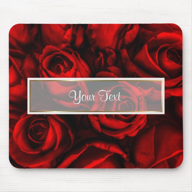 Red Rose Elegance Mouse Pad (Front)