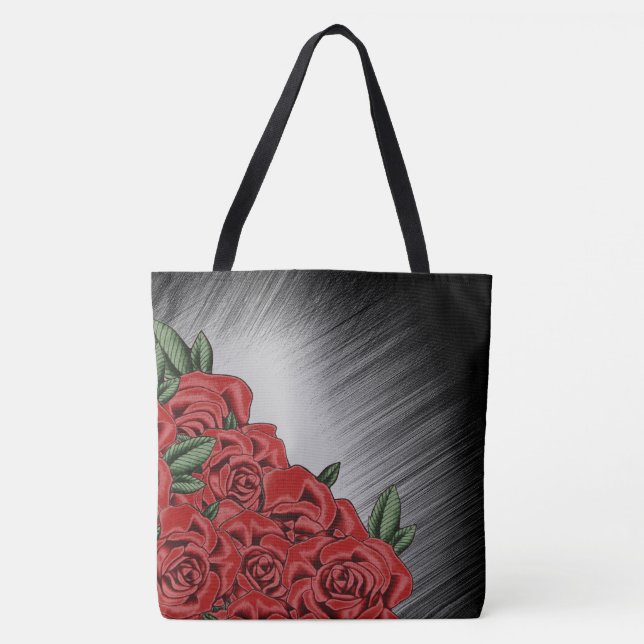 Red Rose Elegance  Tote Bag (Front)