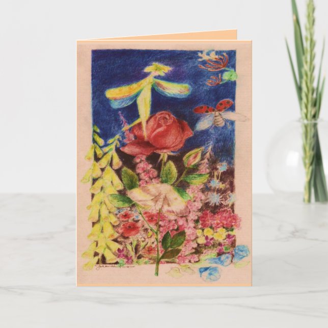 Red Rose elve Card (Front)