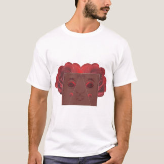 Red rose face. T-Shirt