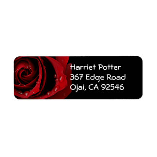Red Rose Fine Art Label