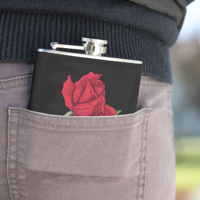 Red rose flask (In Situ)