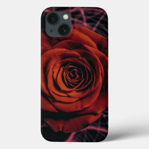 Red Rose  floral photo  elegant Red Rose  Case_M iPhone 13 Case