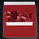 Red Rose Floral - Red Envelope<br><div class="desc">Complete your wedding,  graduation,  or party suite with your Red Rose Floral envelopes.  Add your address or order blank and get address labels to complete the look. Made with hand painted rose florals.</div>